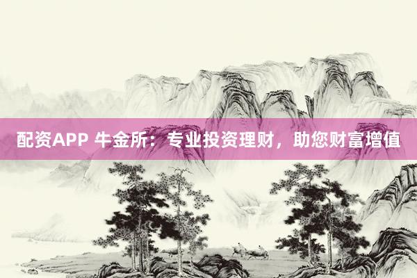 配资APP 牛金所：专业投资理财，助您财富增值